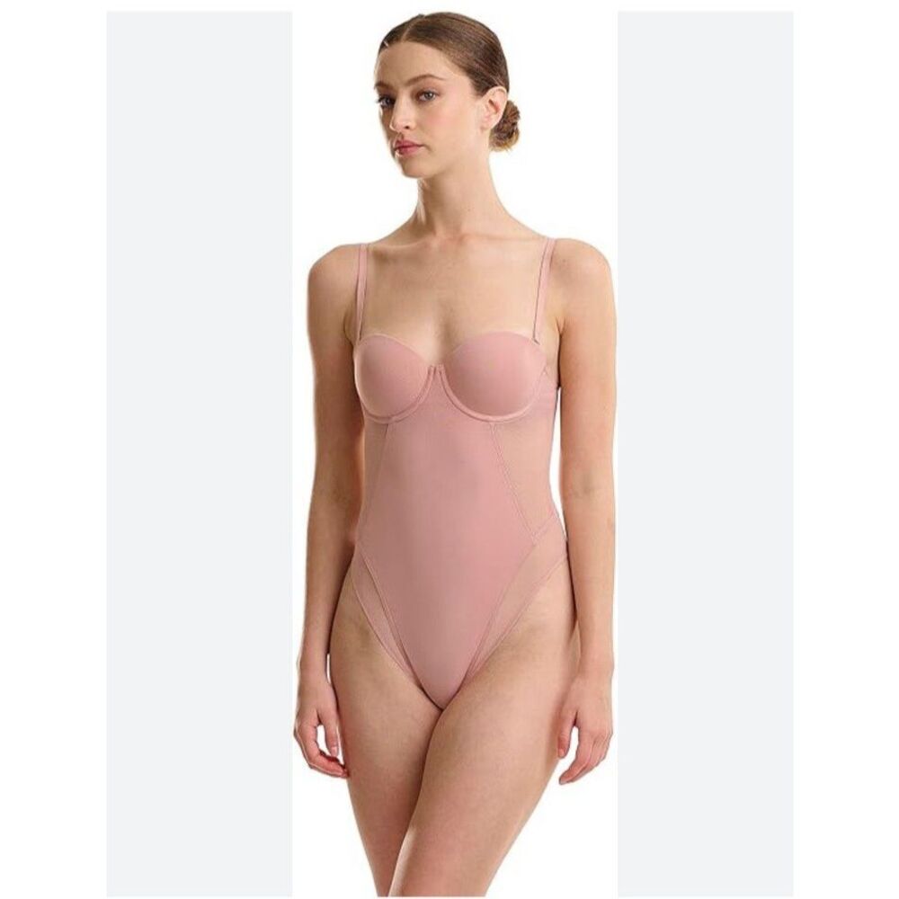 Wolford M/C Cup Microfiber Light Shape Body Powder Pink💖 NWT
